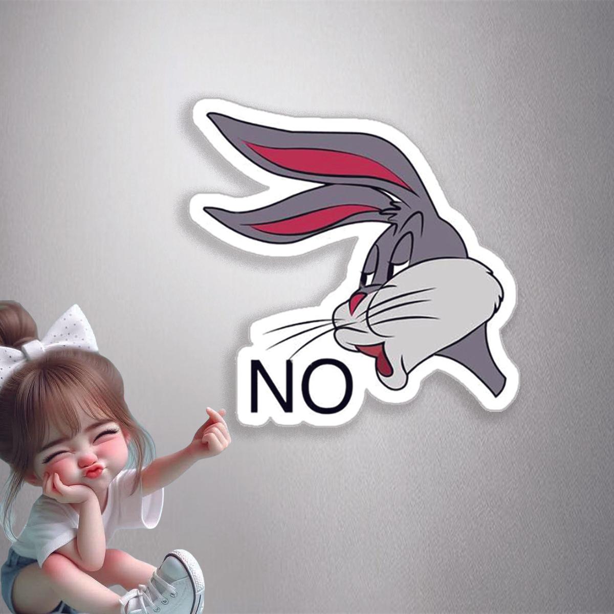 Bugs Bunny No Premium Vinyl Stickers
