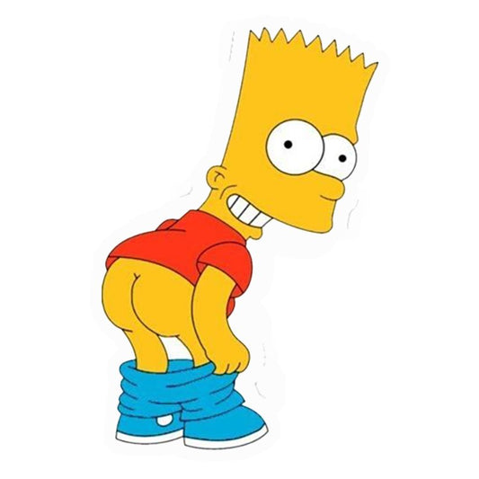 Bart Simpson Mooning Premium Vinyl Stickers
