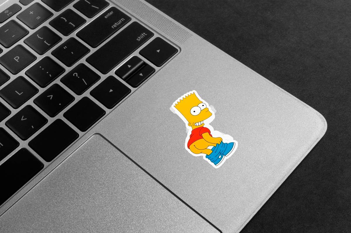 Bart Simpson Mooning Premium Vinyl Stickers