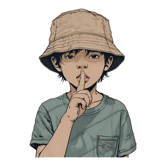 Shush Secret Boy Premium Vinyl Stickers