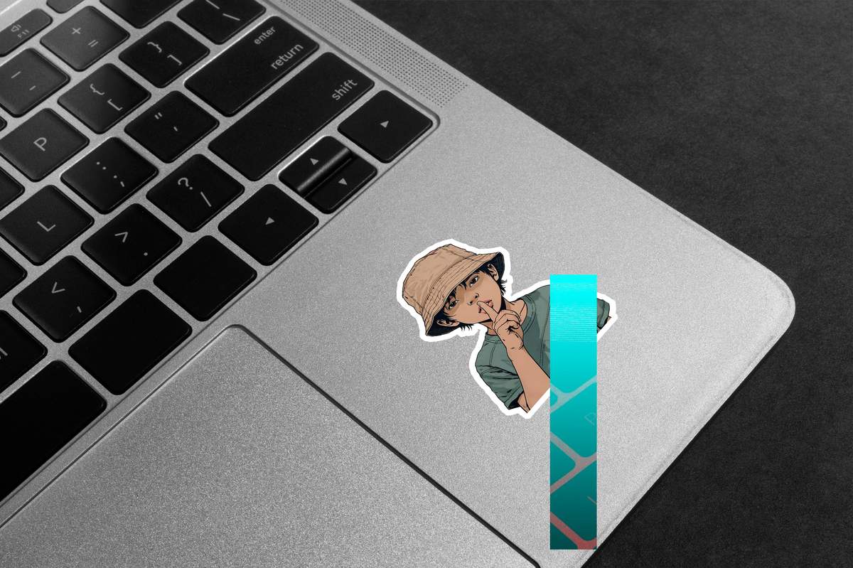 Shush Secret Boy Premium Vinyl Stickers