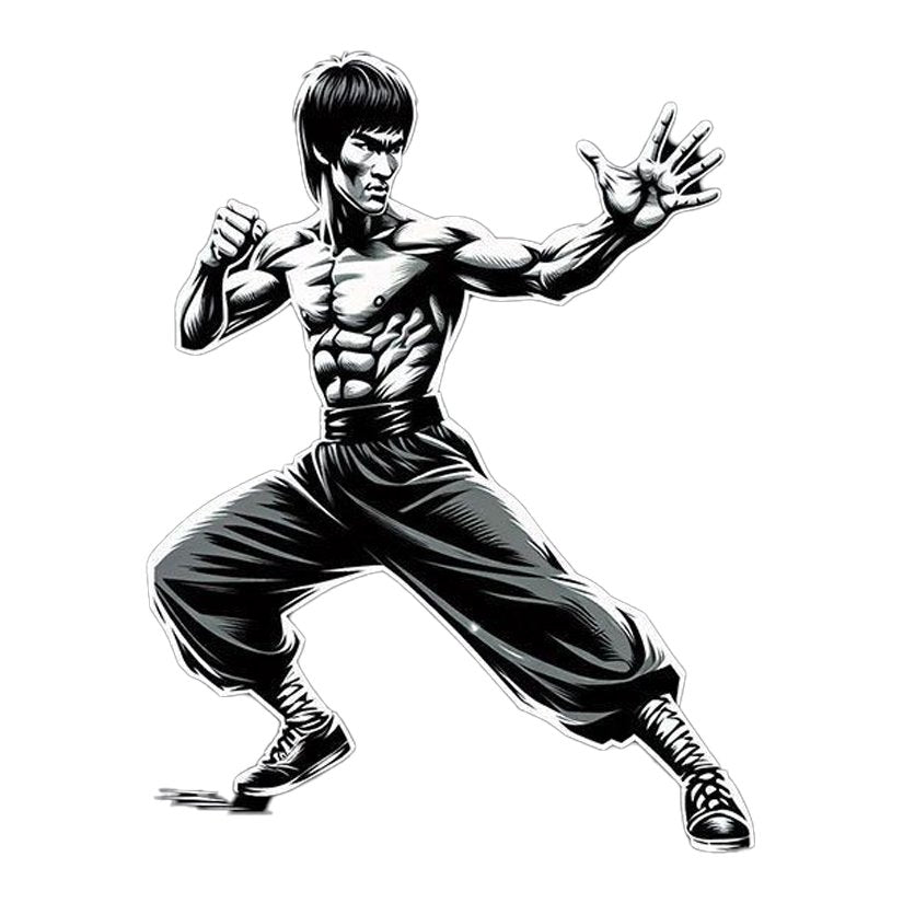 Bruce Lee Martial Arts Premium Vinyl Stickers
