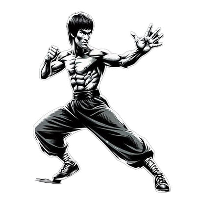 Bruce Lee Martial Arts Premium Vinyl Stickers