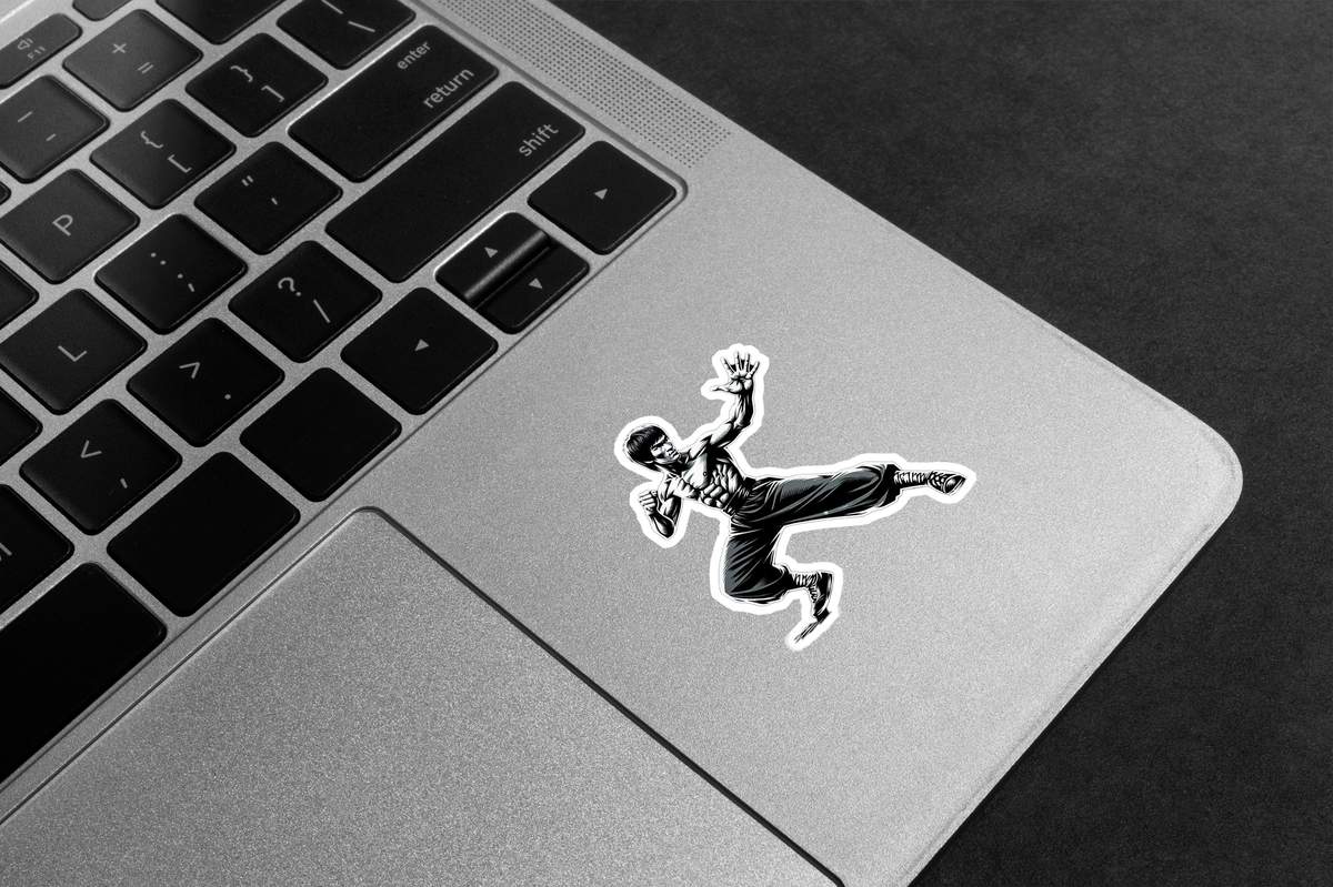 Bruce Lee Martial Arts Premium Vinyl Stickers