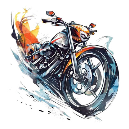 Dynamic Motorcycle Art Premium Vinyl Stickers