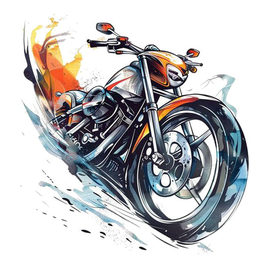 Dynamic Motorcycle Art Premium Vinyl Stickers