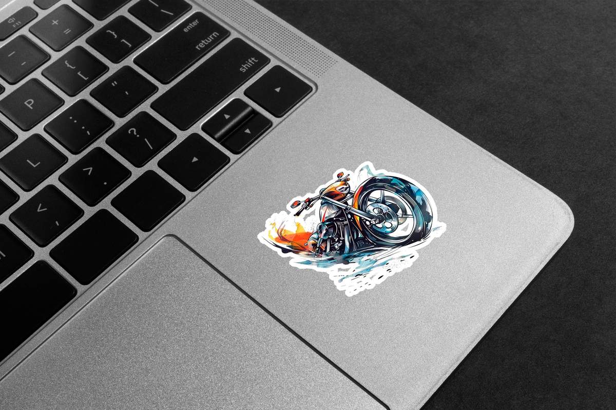 Dynamic Motorcycle Art Premium Vinyl Stickers