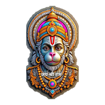 Jai Shree Ram Hanuman Premium Vinyl Stickers