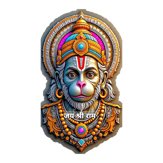 Jai Shree Ram Hanuman Premium Vinyl Stickers