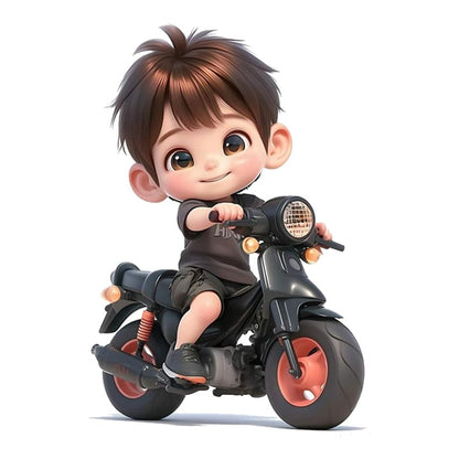 Little Biker Rider Premium Vinyl Stickers