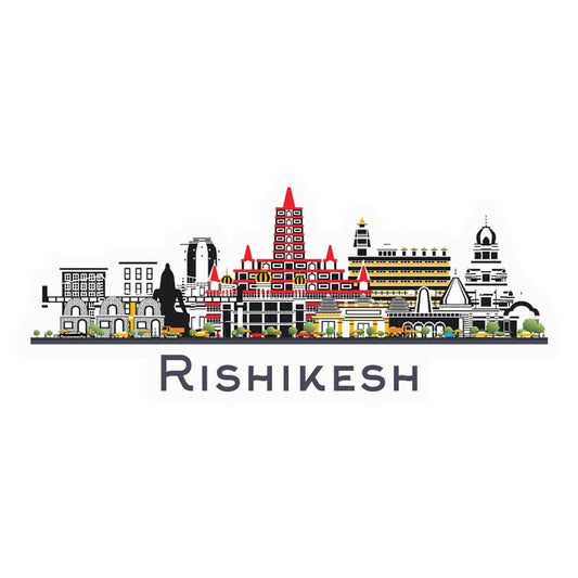 Rishikesh Skyline Premium Vinyl Stickers
