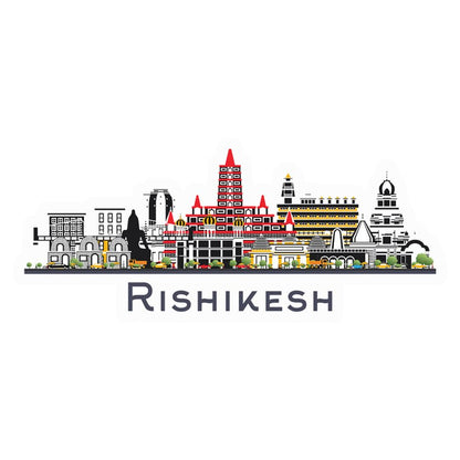 Rishikesh Skyline Premium Vinyl Stickers