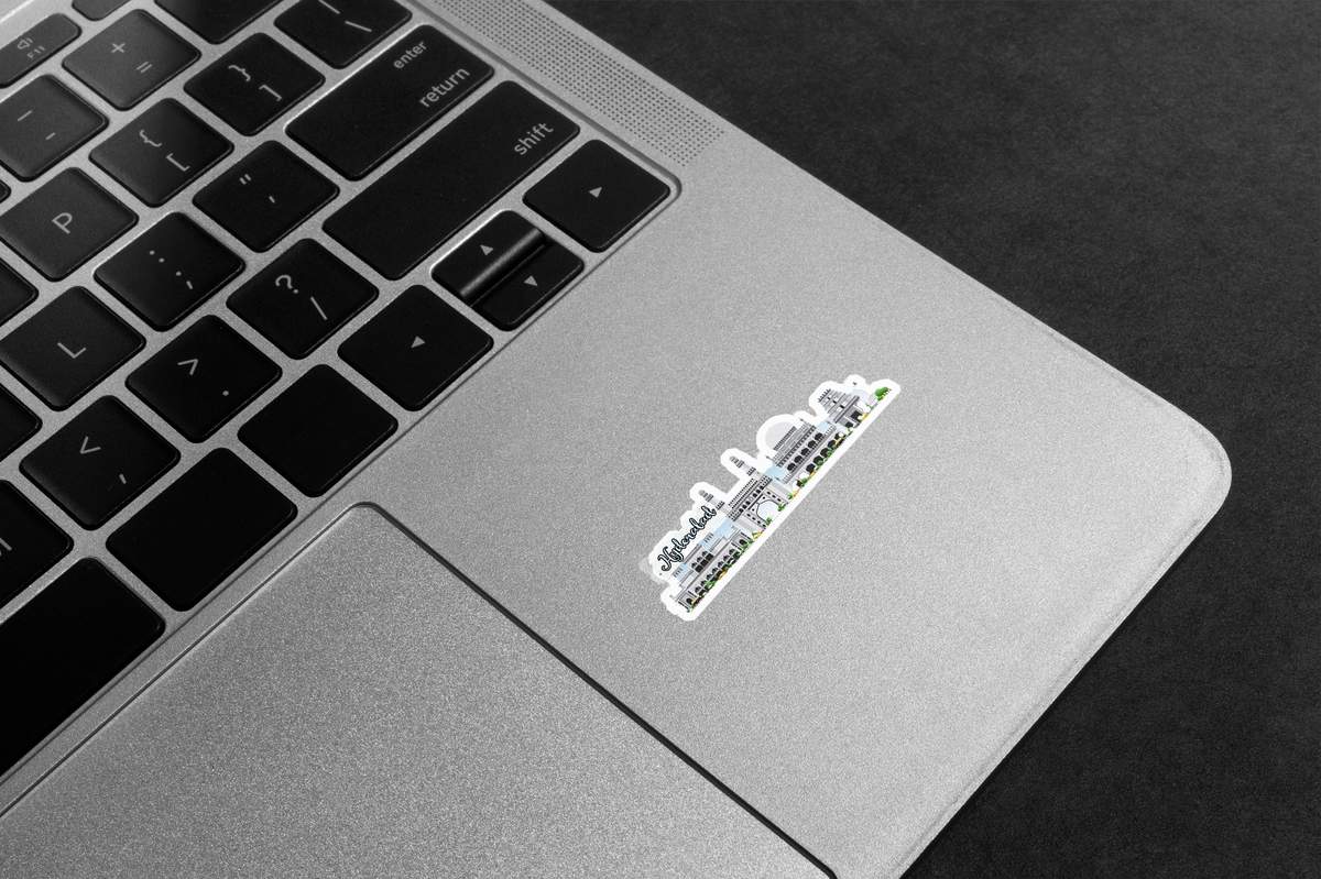 Hyderabad Skyline Art Premium Vinyl Stickers