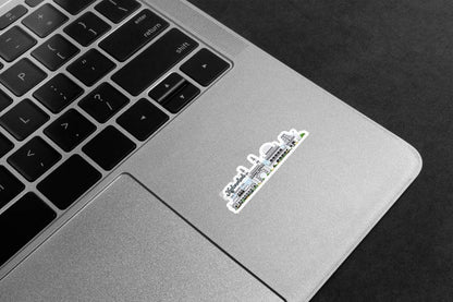 Hyderabad Skyline Art Premium Vinyl Stickers