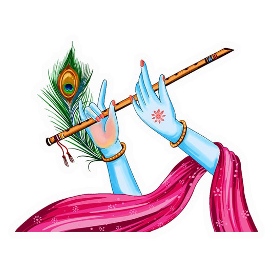Krishna Flute Feather Premium Vinyl Stickers