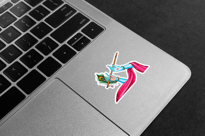 Krishna Flute Feather Premium Vinyl Stickers