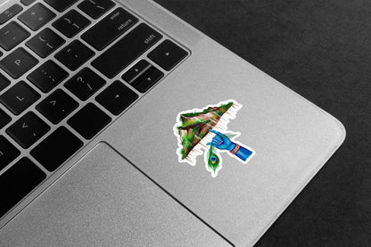Krishna Govardhan Lift Premium Vinyl Stickers
