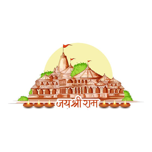 Jai Shree Ram Mandir Premium Vinyl Stickers