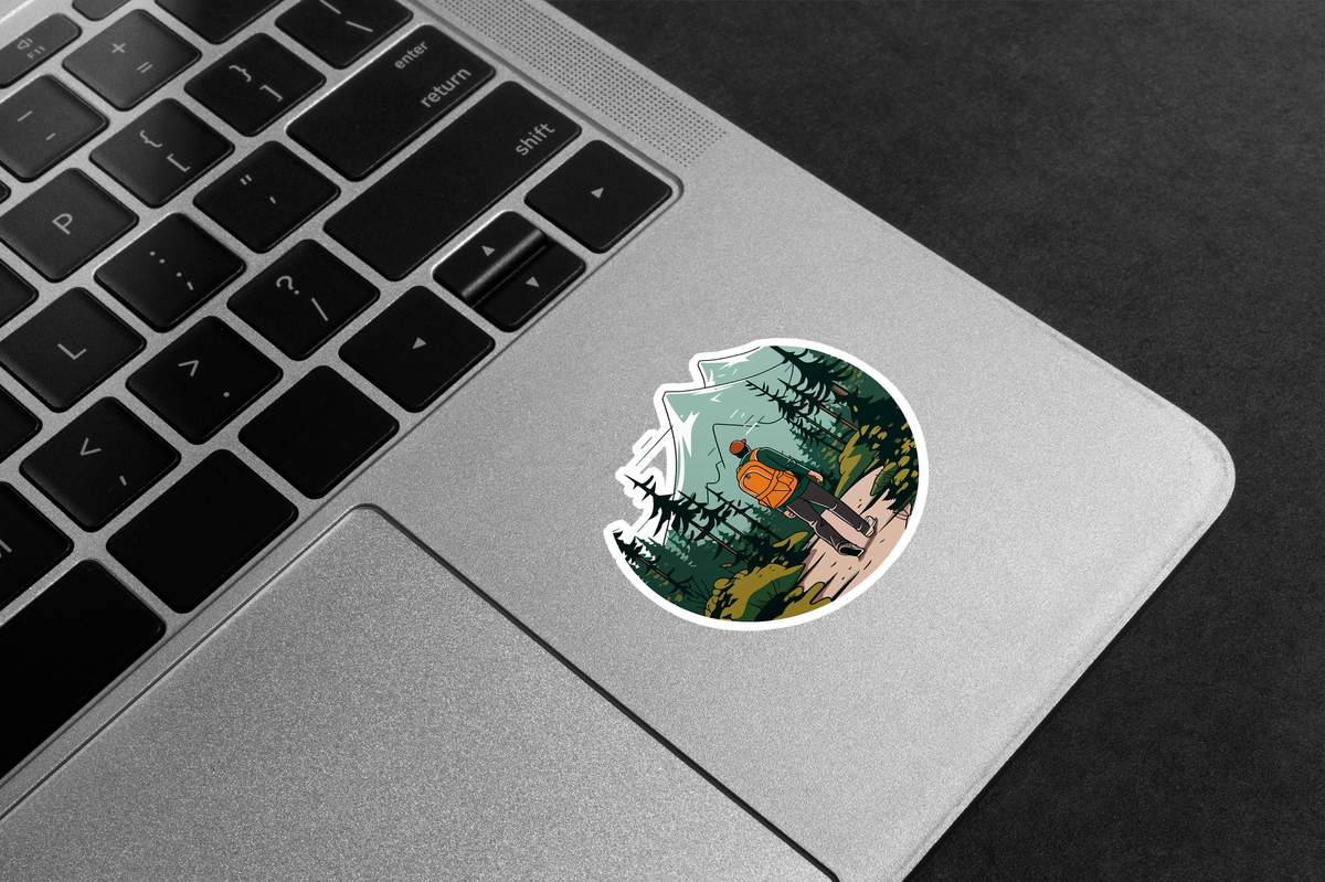 Forest Hiker Journey Premium Vinyl Stickers