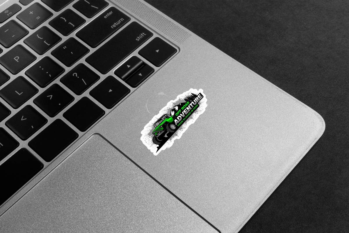 Green Off Road Adventure Premium Vinyl Stickers