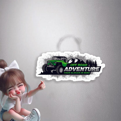Green Off Road Adventure Premium Vinyl Stickers