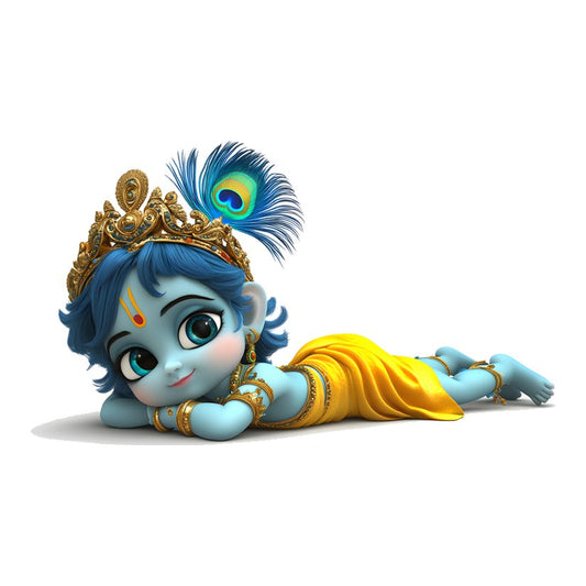Baby Krishna Adorable Premium Vinyl Stickers