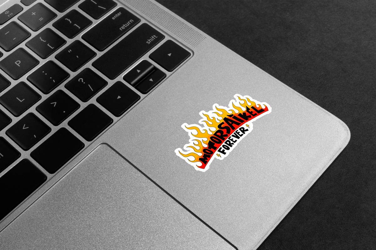 Motorsaikel Forever Premium Vinyl Stickers