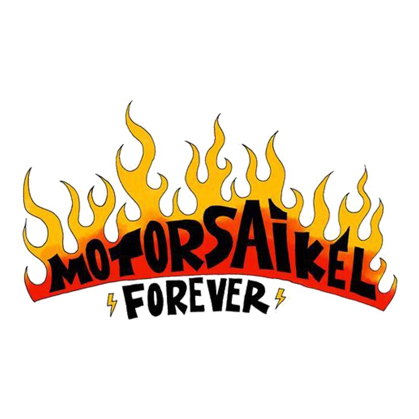 Motorsaikel Forever Premium Vinyl Stickers