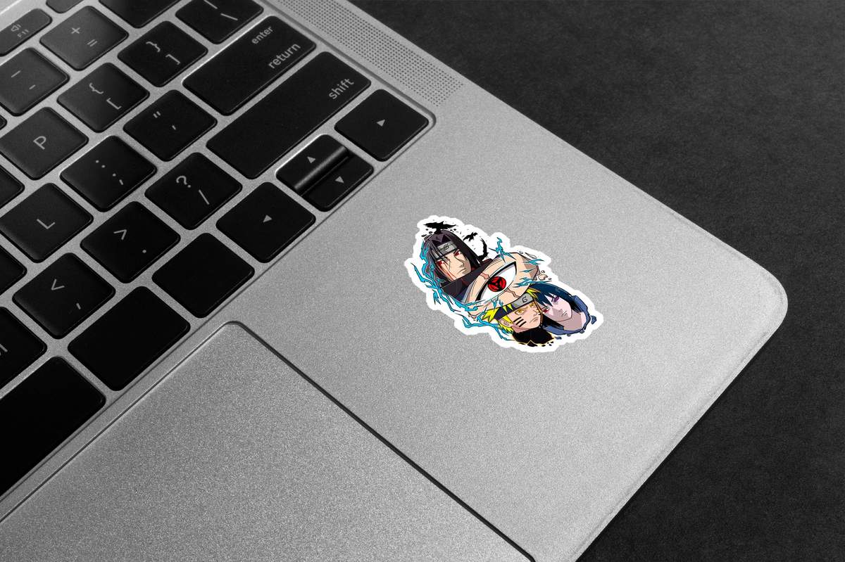 Naruto, Sasuke & Itachi Premium Vinyl Stickers