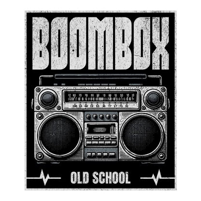 Old School Boombox Premium Vinyl Stickers