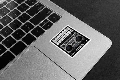 Old School Boombox Premium Vinyl Stickers