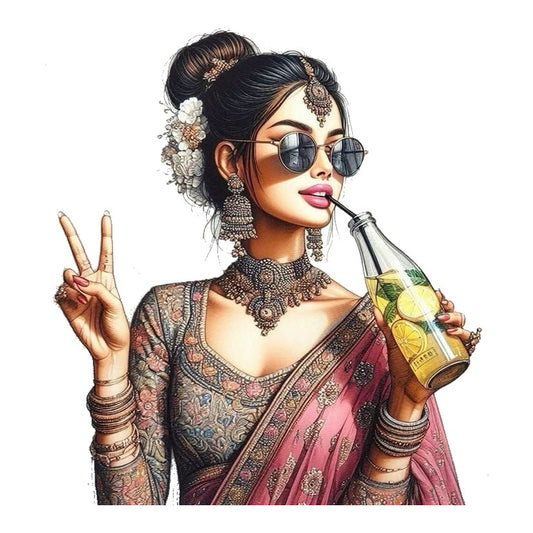 Modern Desi Bride Premium Vinyl Stickers
