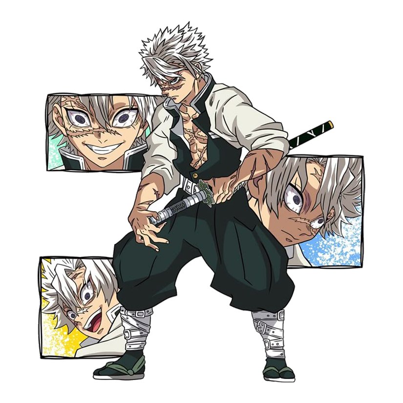Sanemi Shinazugawa Demon Slayer Premium Vinyl Stickers