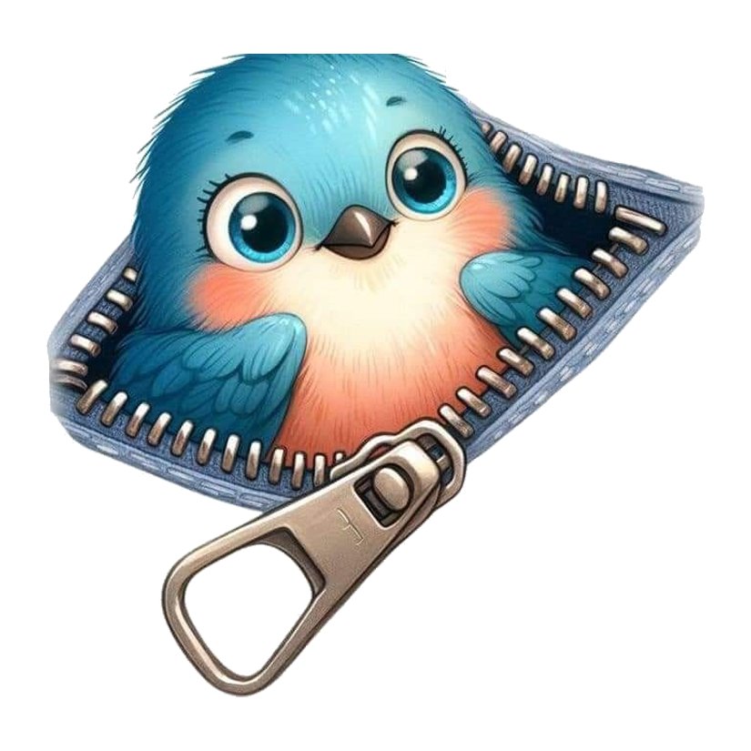 Birdie in a Pocket Premium Vinyl Stickers