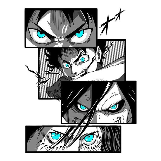 Eren Yeager Titan Forms Premium Vinyl Stickers