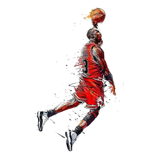 Michael Jordan Jumpman Splash Art Premium Vinyl Stickers