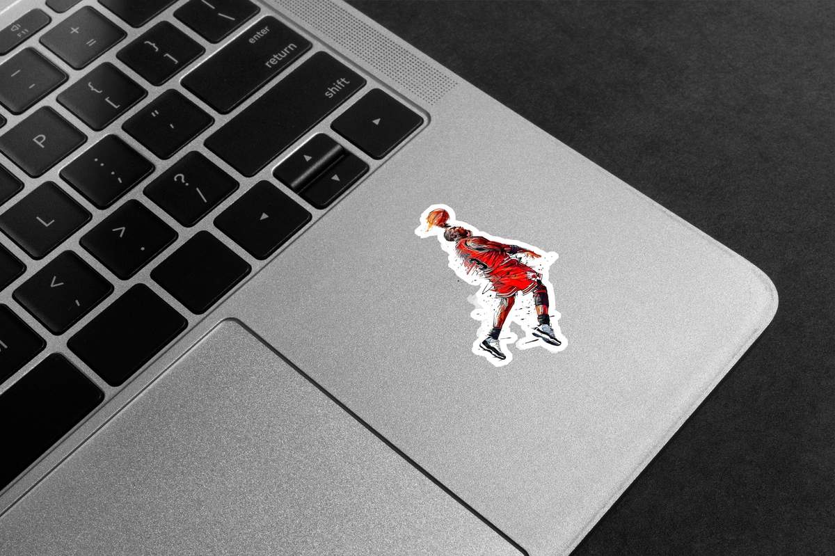 Michael Jordan Jumpman Splash Art Premium Vinyl Stickers