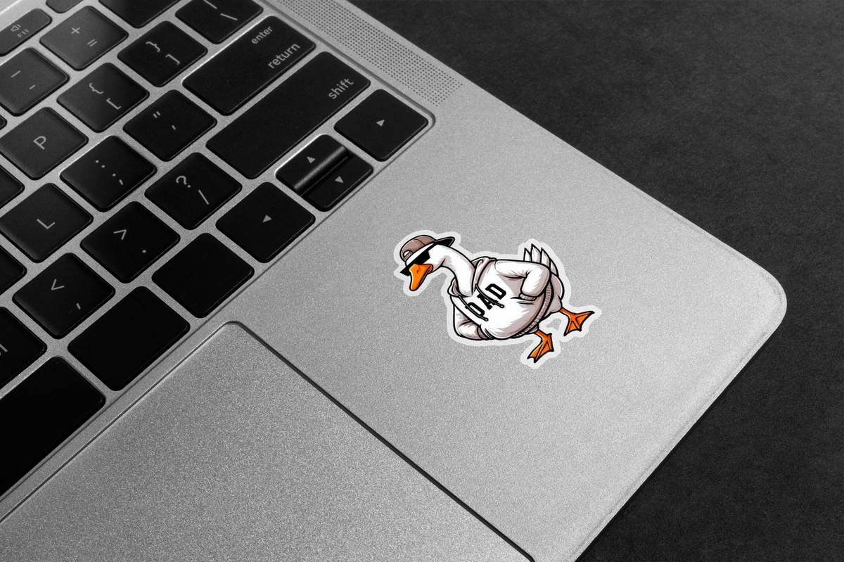 Cool Dad Goose Premium Vinyl Stickers