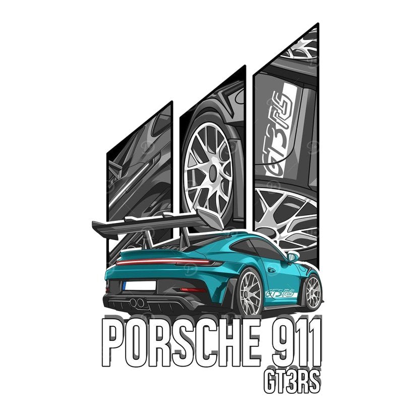 Porsche 911 GT3RS Premium Vinyl Stickers