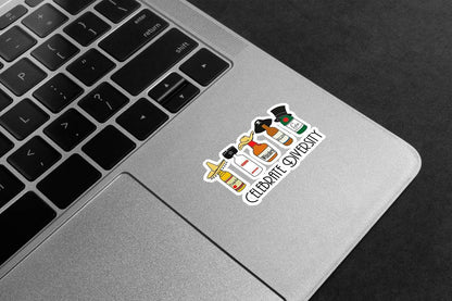 Celebrate Diversity Alcohol Premium Vinyl Stickers