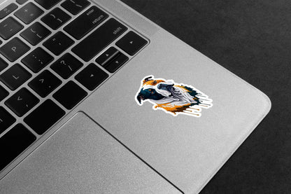 American Bulldog Splash Art Premium Vinyl Stickers