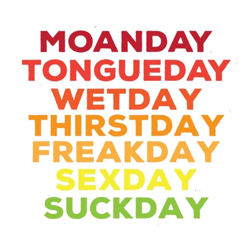 Days of the Week Puns Premium Vinyl Stickers