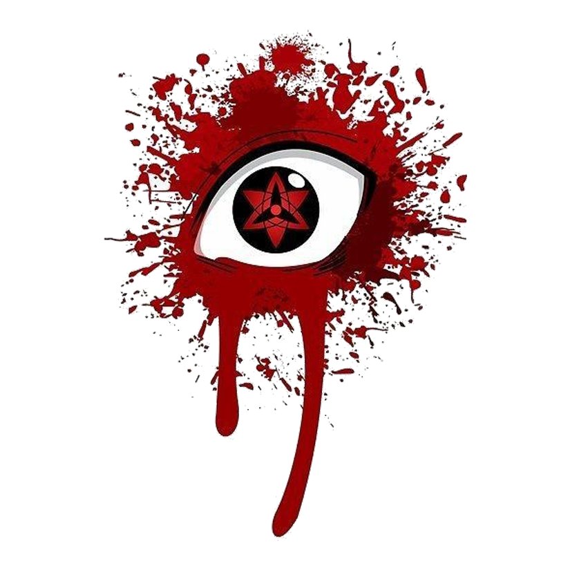 Bleeding Mangekyo Sharingan Premium Vinyl Stickers