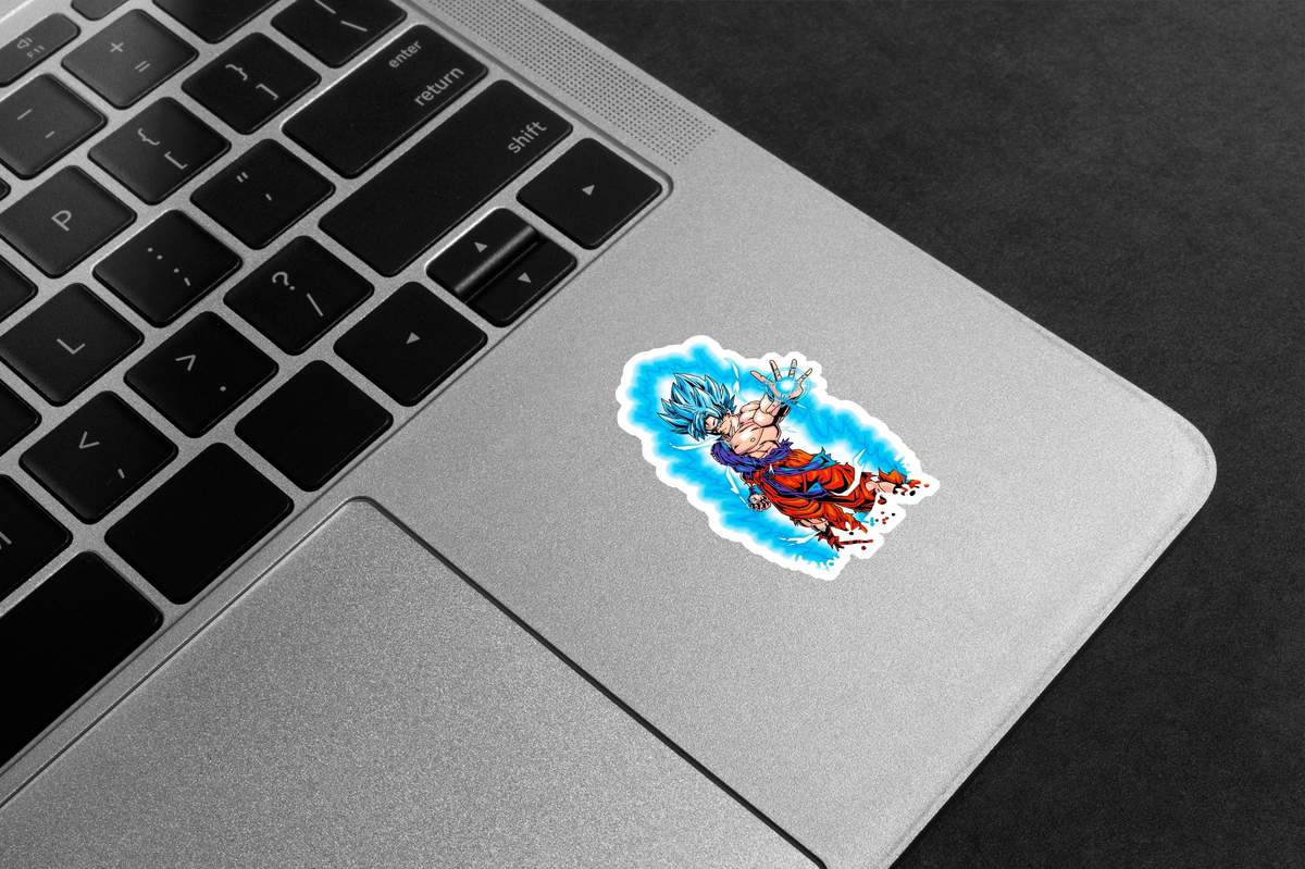 Goku Super Saiyan Blue Aura Premium Vinyl Stickers