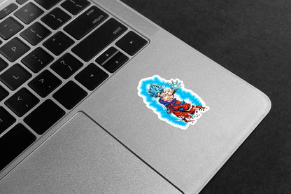 Goku Super Saiyan Blue Aura Premium Vinyl Stickers