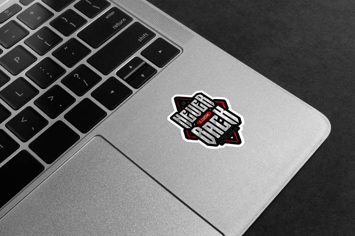 Never Look Back, Believe In Yourself Premium Vinyl Stickers