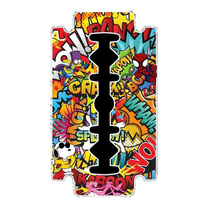 Comic Book Razor Blade Premium Vinyl Stickers