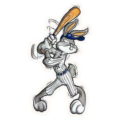 Bugs Bunny Baseball Premium Vinyl Stickers
