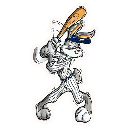 Bugs Bunny Baseball Premium Vinyl Stickers