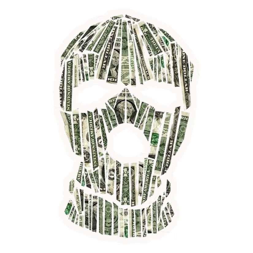 Money Heist Ski Mask Premium Vinyl Stickers